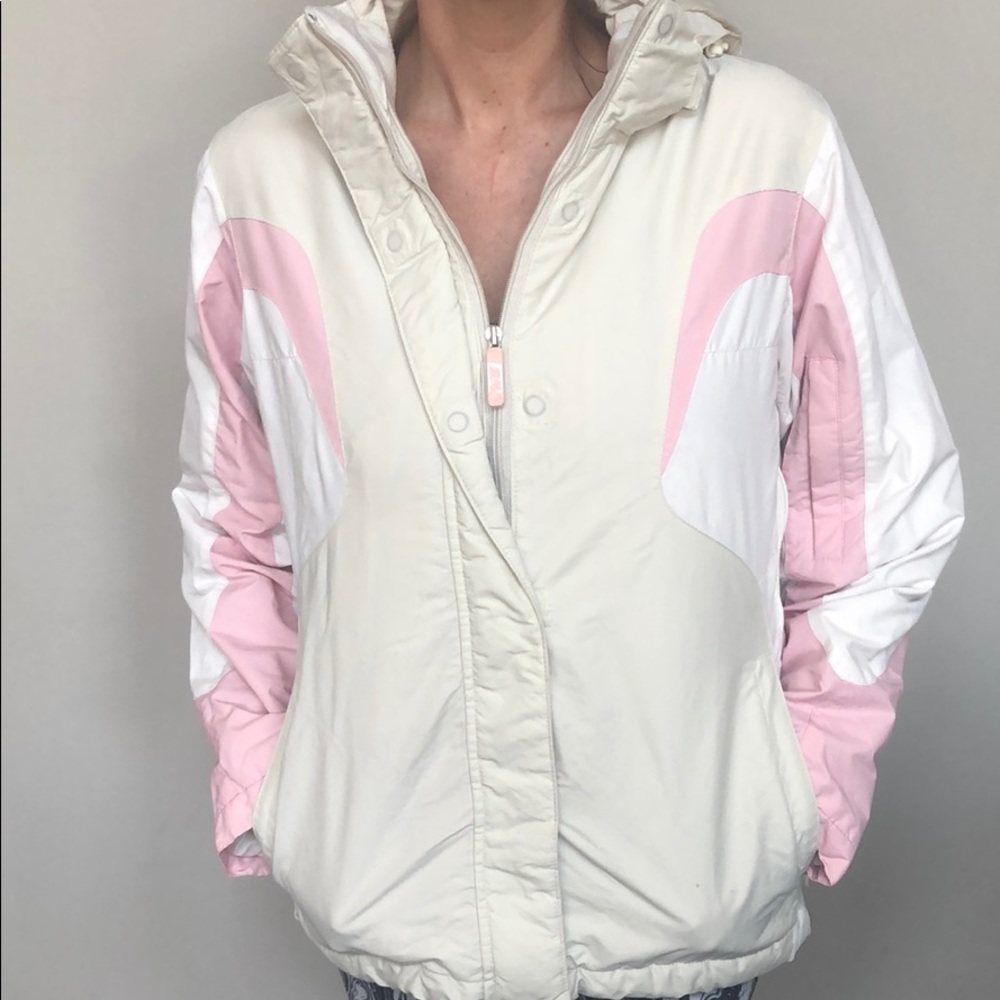 Women’s Cream and Pink Coat